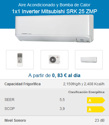 1x1 Inverter Mitsubishi SRK 25 ZMP